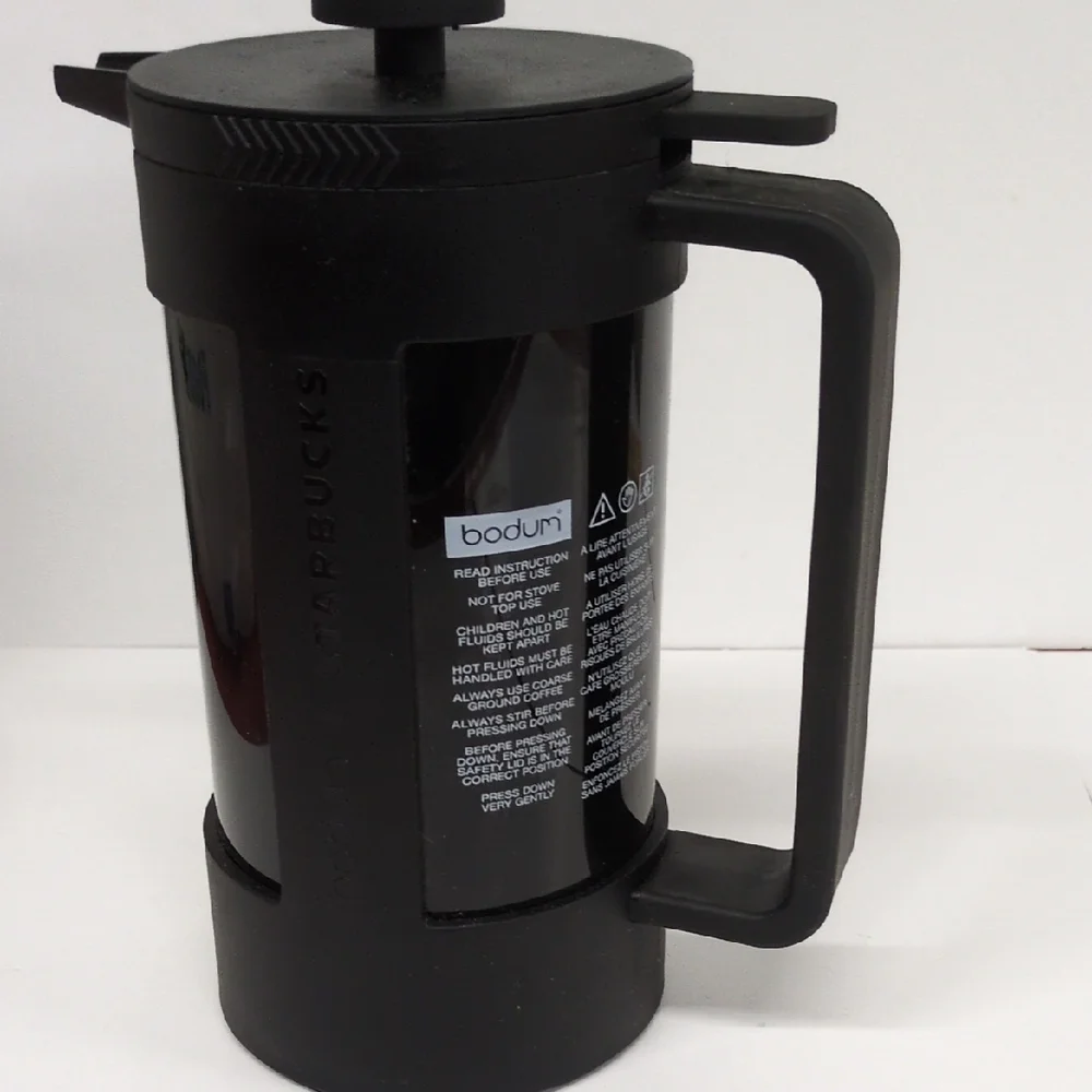 Bodum Black French Press with Starbucks Logo